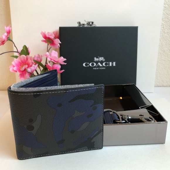 💕💕Coach ID Billfold Key Fob Ring Gift Set Wallet - Picture 3 of 8